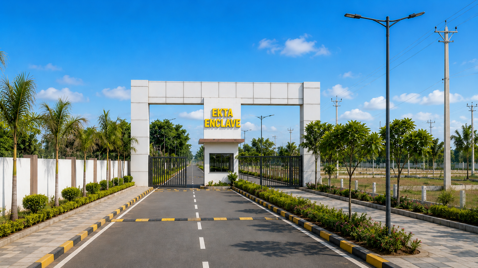 Ekta Enclave Tapukara Bhiwadi — Grand Gated Township Entry Gate View